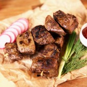 Печень с курдюком