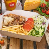 Шавуха бокс из курицы на углях